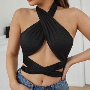 Black Wrap Top